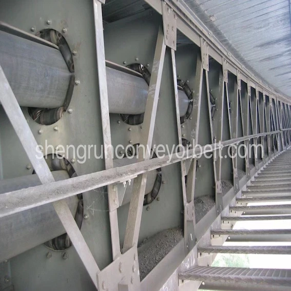 EP100 Fabric Abrasion Resistant Pipe Rubber Conveyor Belt
